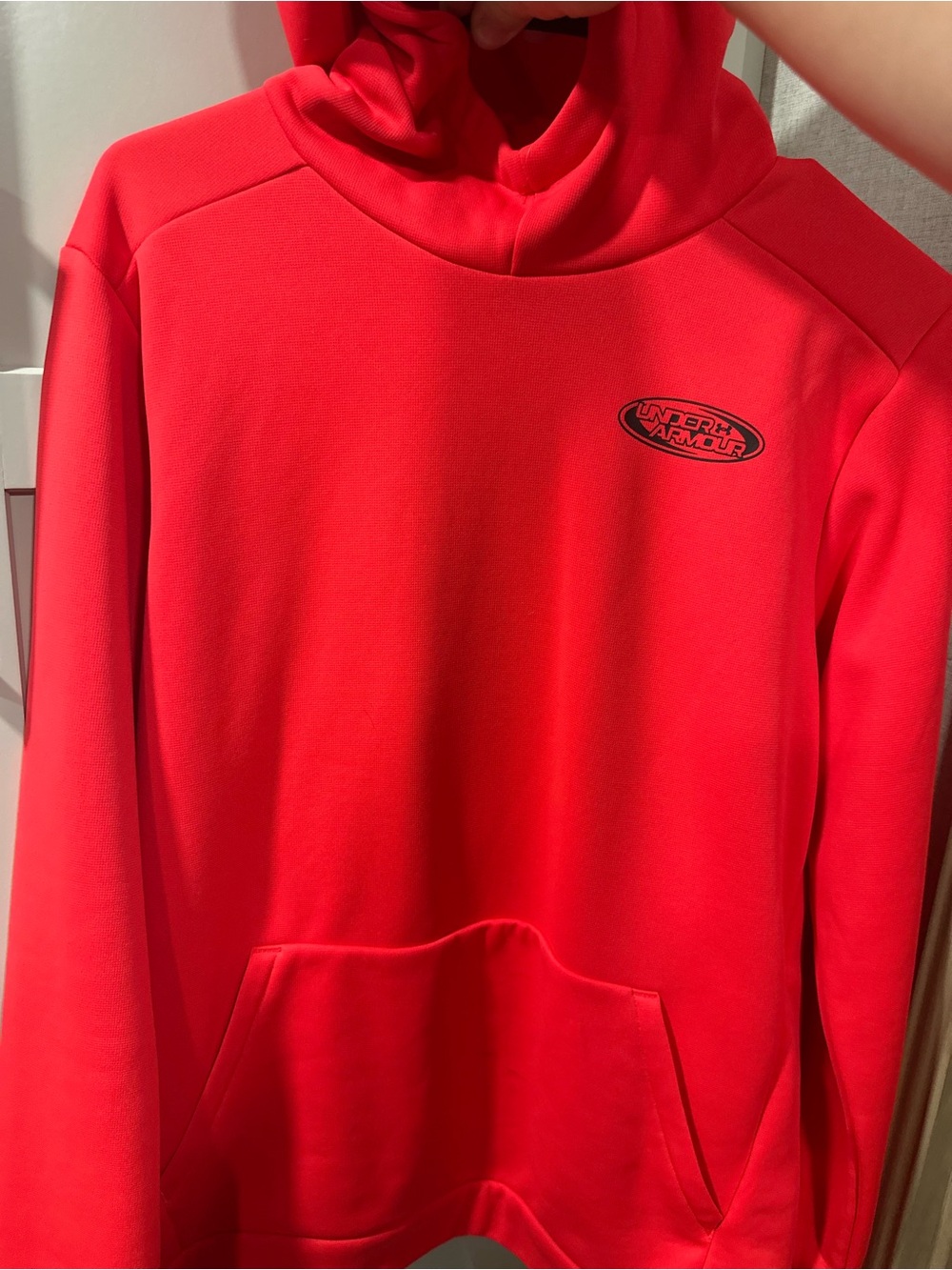 Under Armour Boys Youth XL Red Logo Hoodie